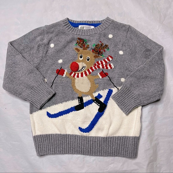H&M Other - Kids Rudolph Grey H&M Sweater
